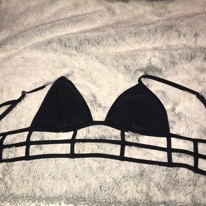 Black bikini top